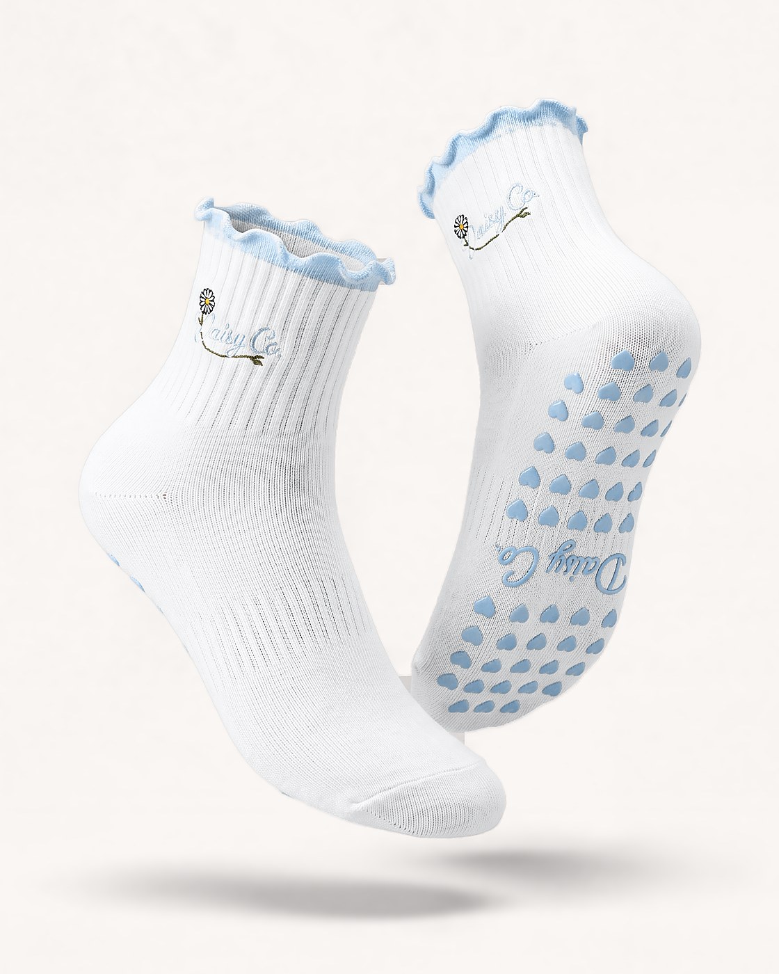 Bluebell pilates grip socks by Daisy Co.