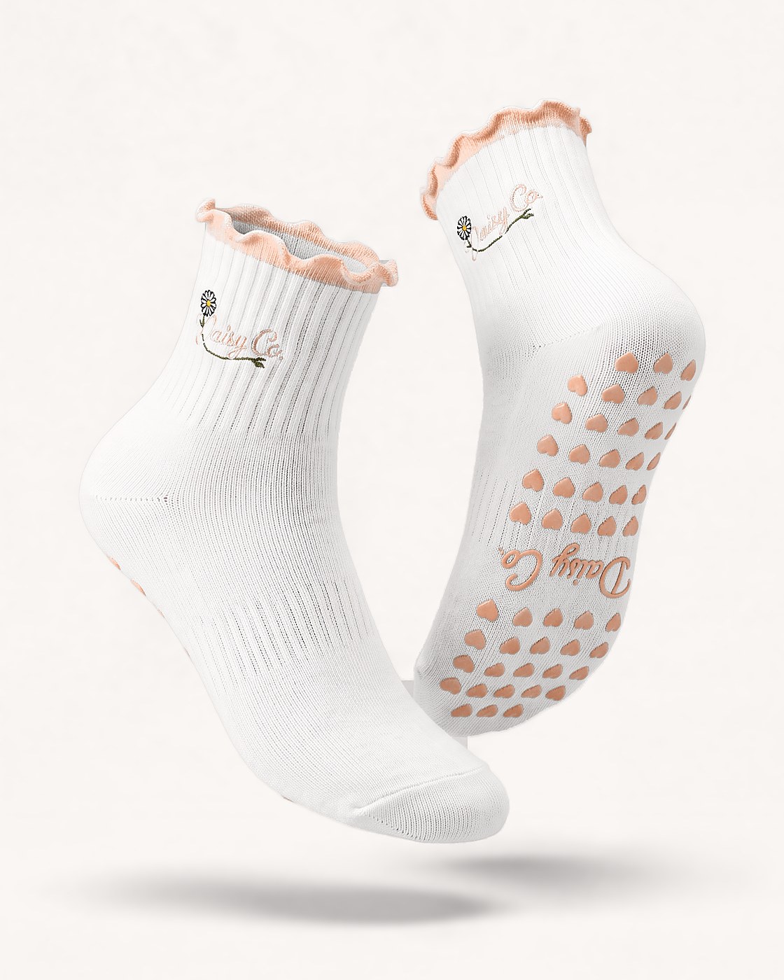 Bare Muse pilates grip socks by Daisy Co.